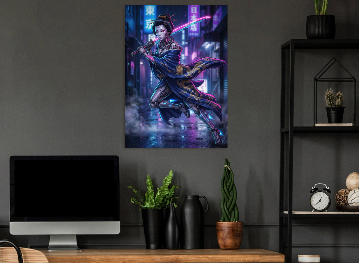 Cyberpunk Room Ideas — Metal Wall Art | MagneticArt