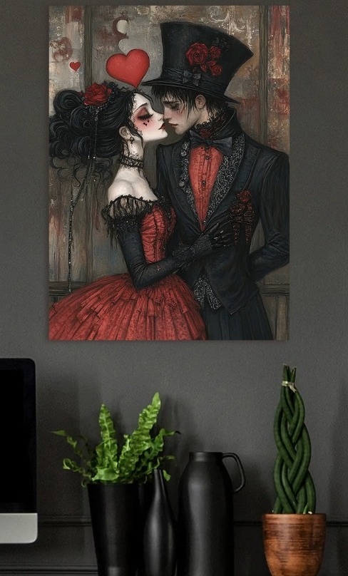 Gothic Romance Couple in Love